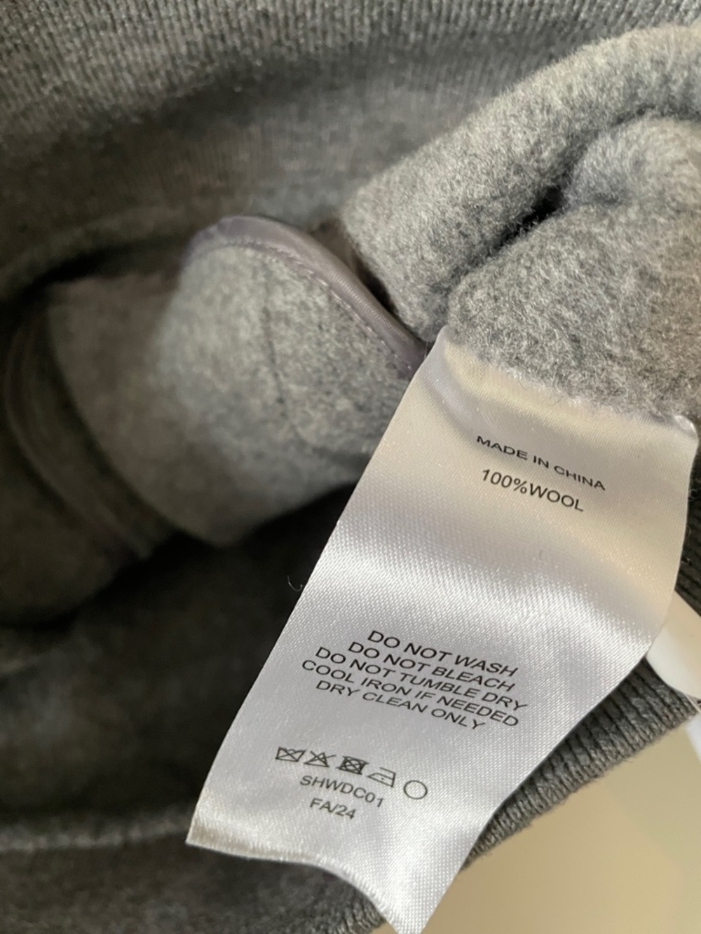 Quince Double-Faced Merino Wool Bomber Jacket Heather Gray Outerwear XL - Picture 6 of 10